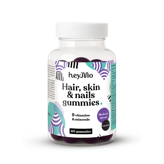 Hair, skin & nails gummies (60 košļājamās tabletes) - HeyMo - Vitamins.lv
