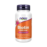 Biotīns 5,000 mcg (60 kapsulas) - Now Foods - Vitamins.lv