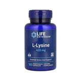 L - lizīns 620 mg (100 kapsulas) - Life Extension - Vitamins.lv