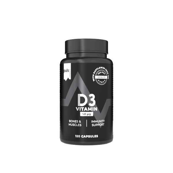 PULS D3 vitamīns (120 kapsulas) - Puls Nutrition - Vitamins.lv