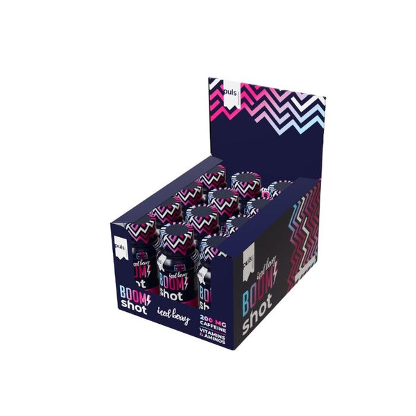 PULS BOOM! Pre - workout Shot (12 x 60 ml) - Puls Nutrition - Vitamins.lv