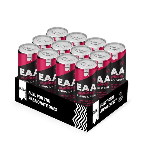 PULS EAA Aminoskābju dzēriens (12 x 330 ml) - Puls Nutrition - Vitamins.lv